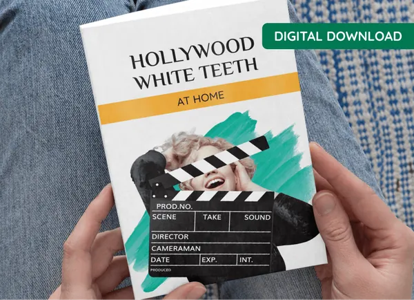 Bonus guide Hollywood White Teeth at Home that comes with the ProDentim 6-bottle package